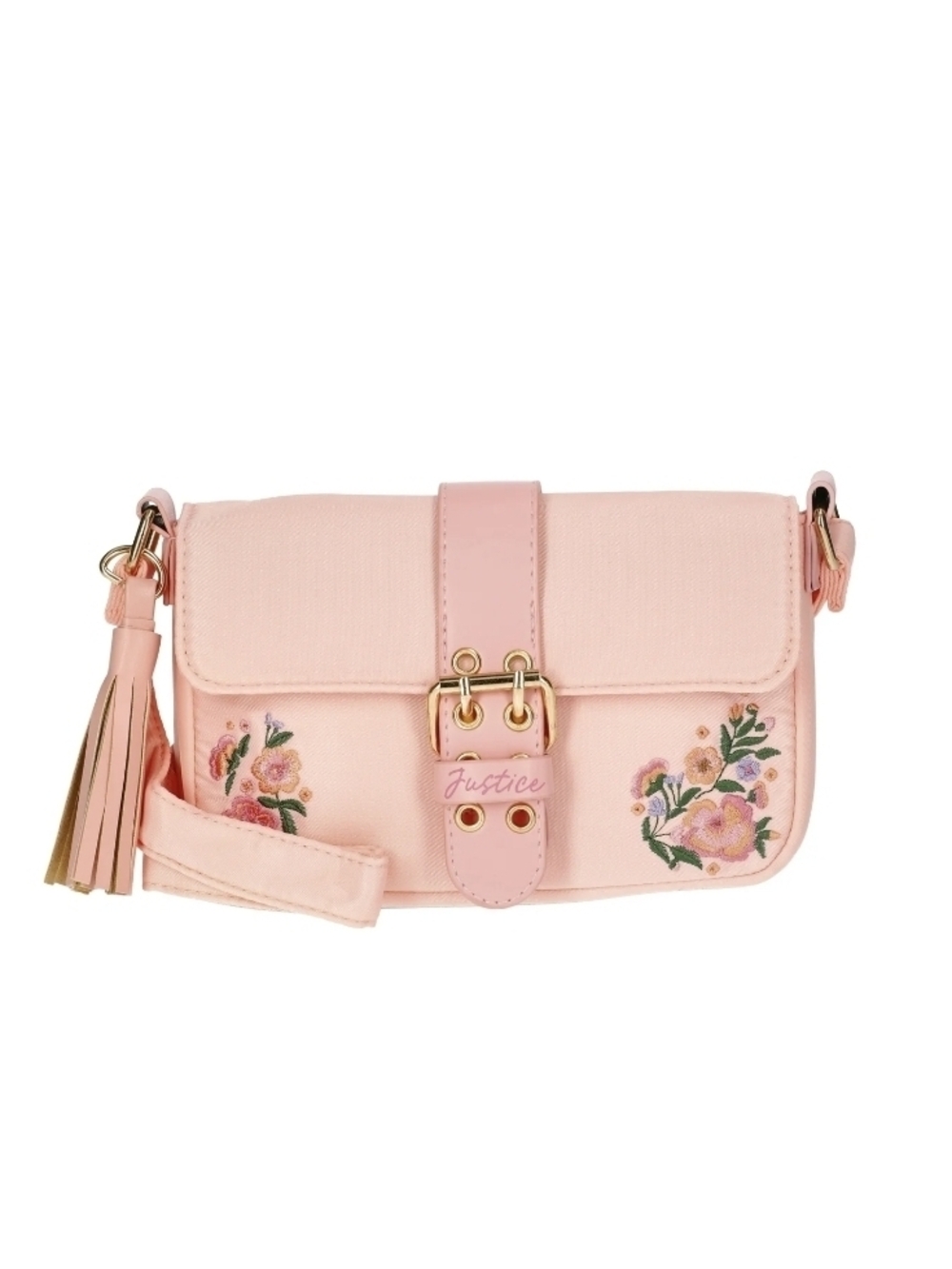 Justice Girl's Floral Flap Shoulder Bag